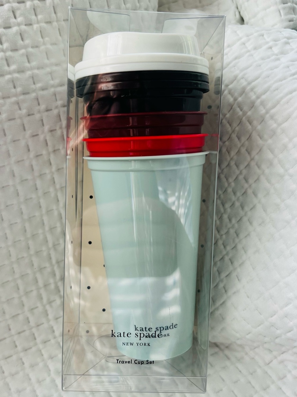 NWT Kate Spade !Happy Hour! Travel Cups (4)
